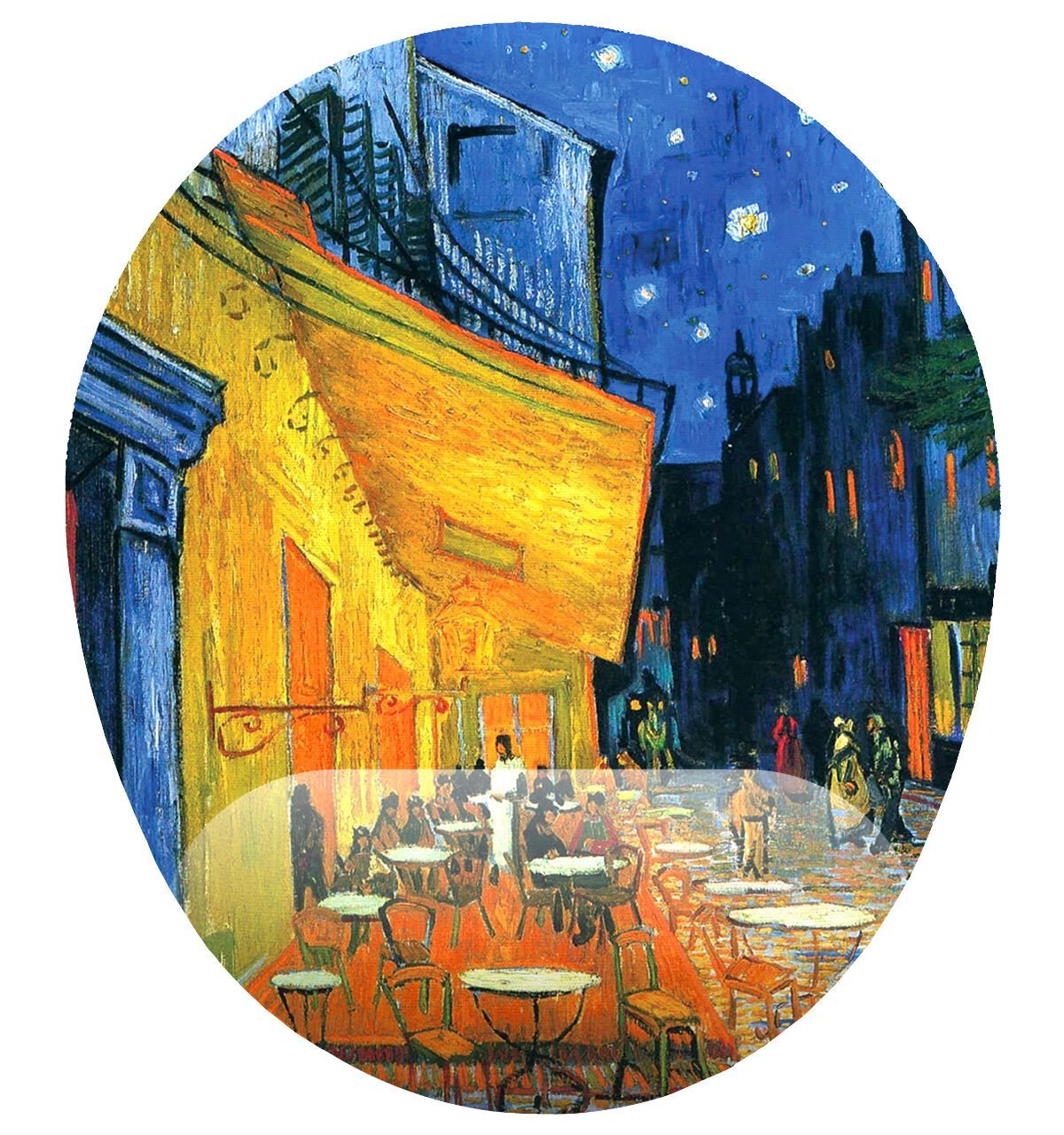 Van Gogh Cafe Teras Bilek Destekli Mouse Pad