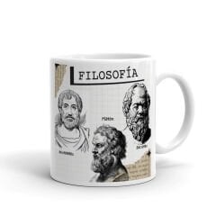 Sokrates Platon ve Aristoteles Kupa Bardak
