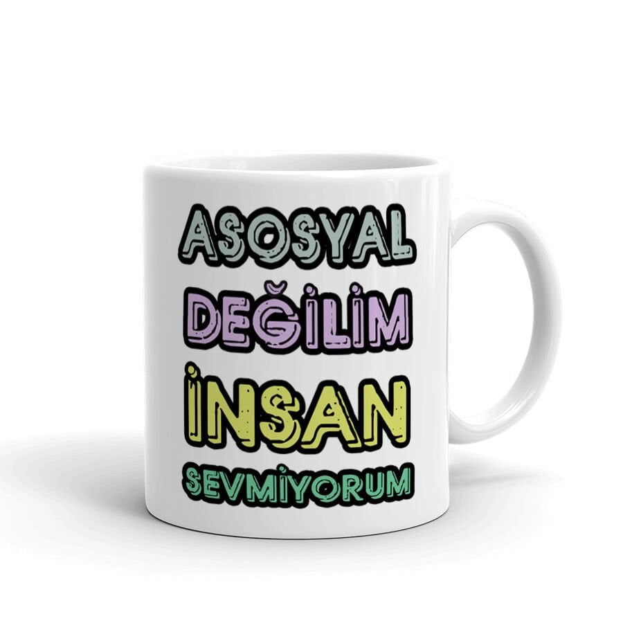 Asosyal Değilim Kupa Bardak