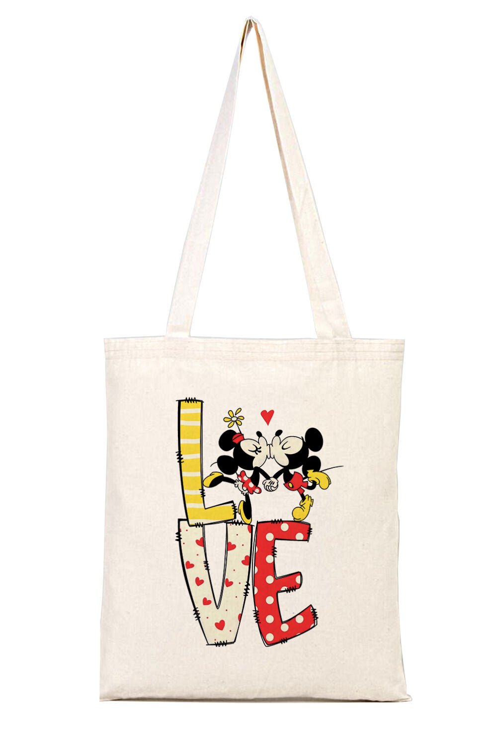 Miki ve Minnie Mouse Bez Omuz Çantası