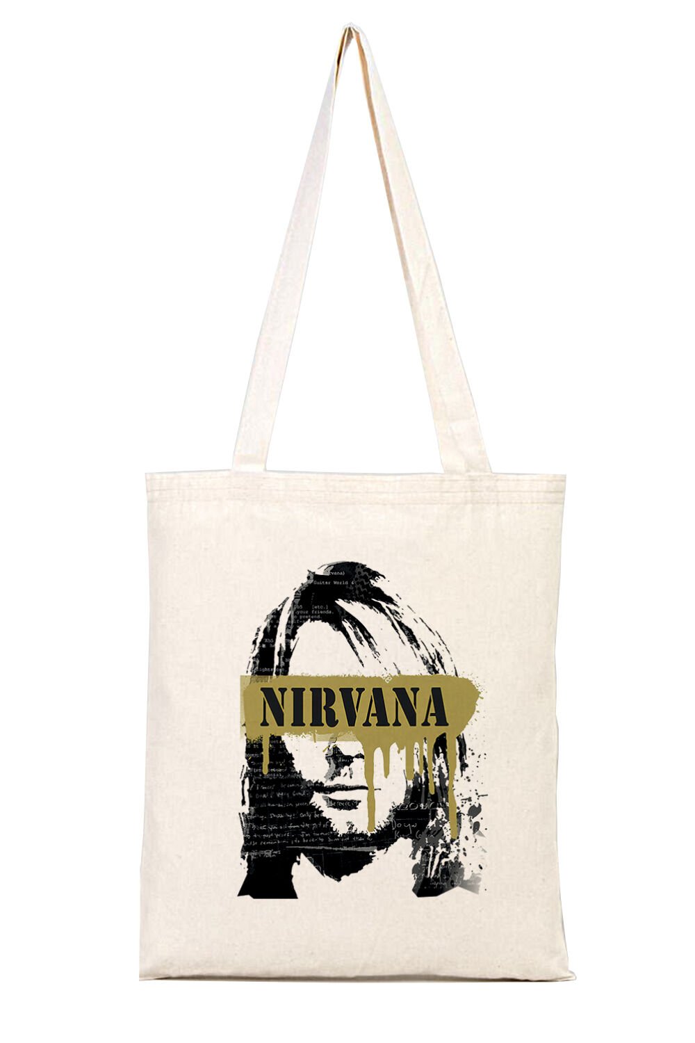 Nirvana Kurt Cobain Bez Omuz Çantası