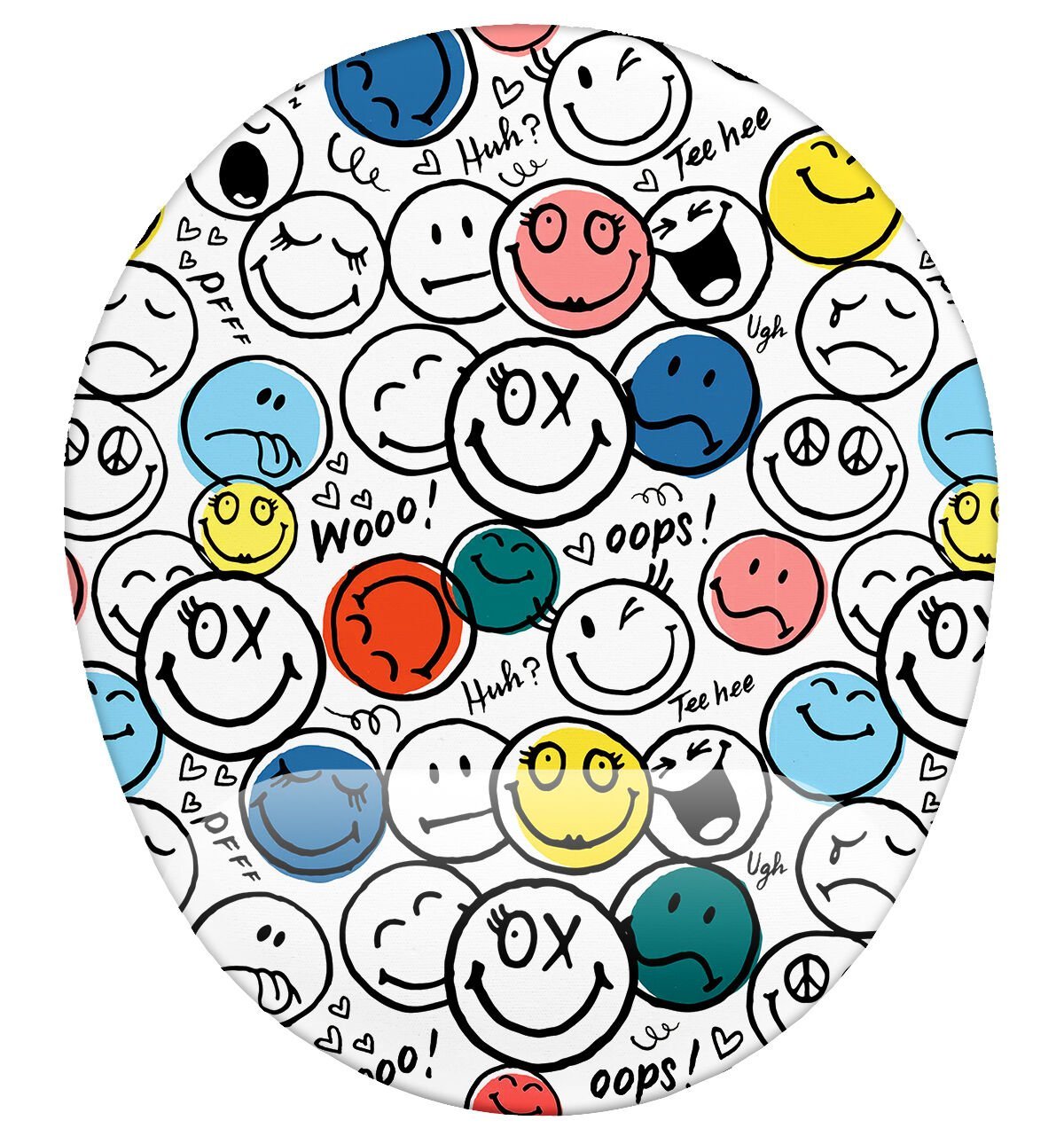 Smile Desenli Bilek Destekli Mouse Pad