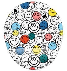 Smile Desenli Bilek Destekli Mouse Pad