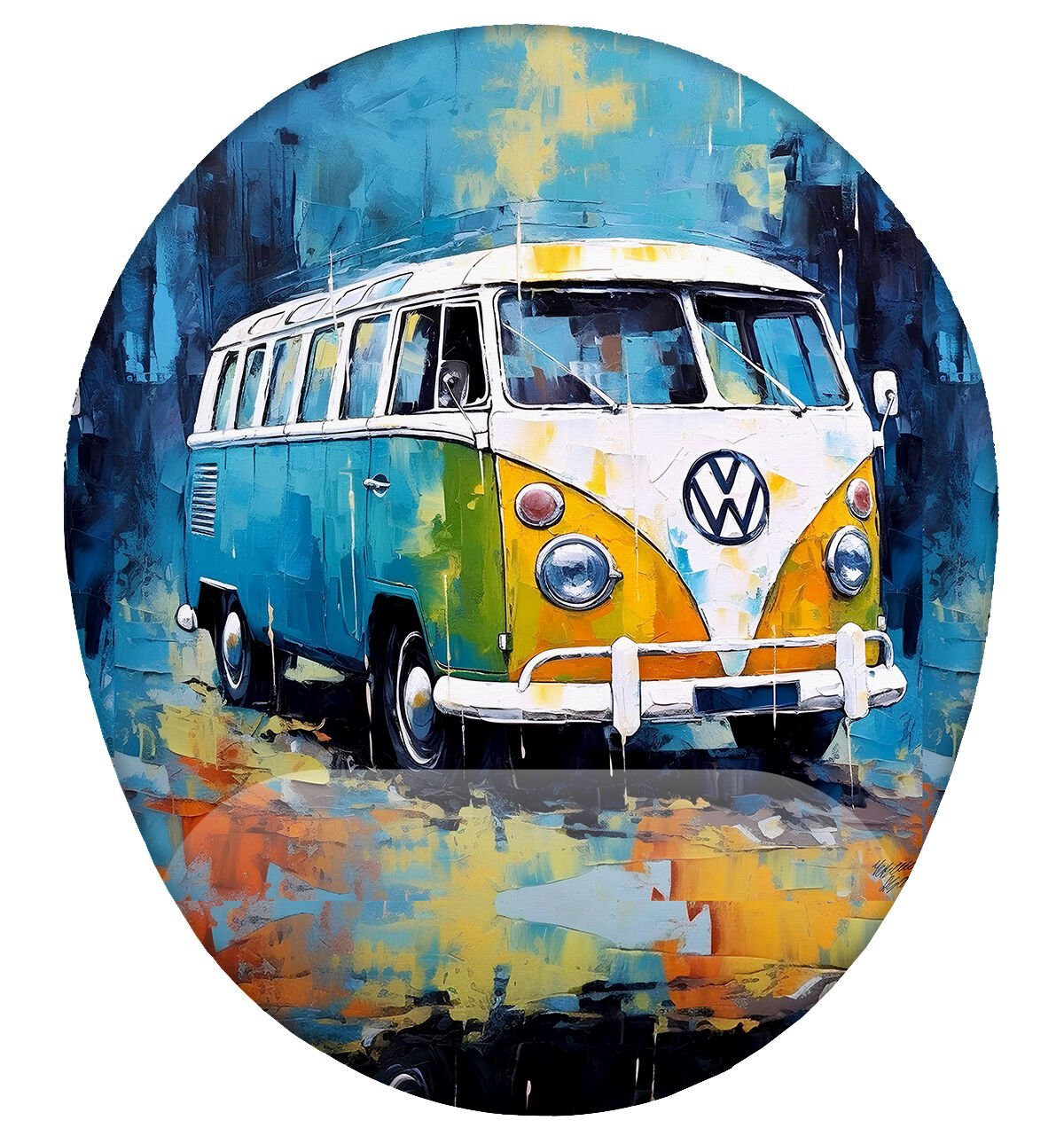 Retro Vosvos Minibüs Bilek Destekli Mouse Pad