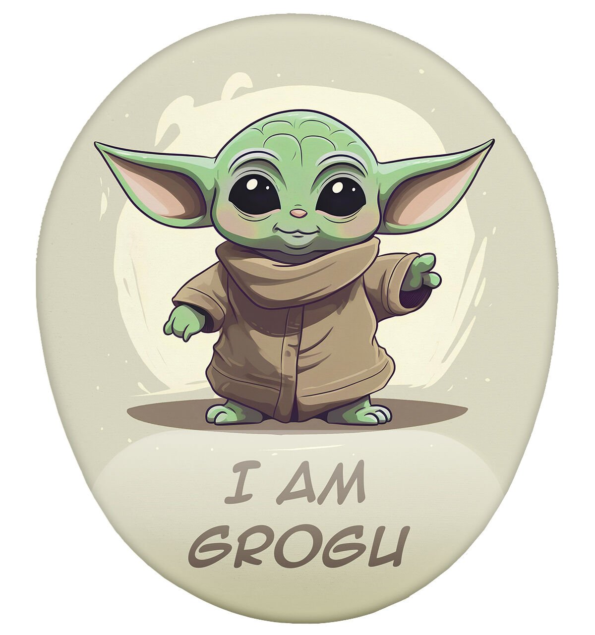I am Grogu Bilek Destekli Mouse Pad