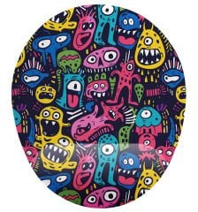 Sevimli Canavarlar Bilek Destekli Mouse Pad
