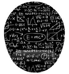 E=mc2 Formül Desenli Bilek Destekli Mouse Pad