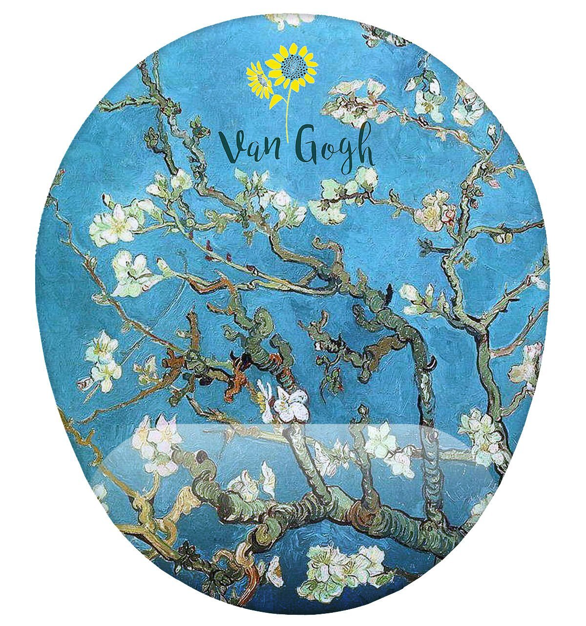 Van Gogh Badem Çiçeği Bilek Destekli Mouse Pad