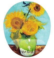 Van Gogh Ay Çiçekleri Bilek Destekli Mouse Pad