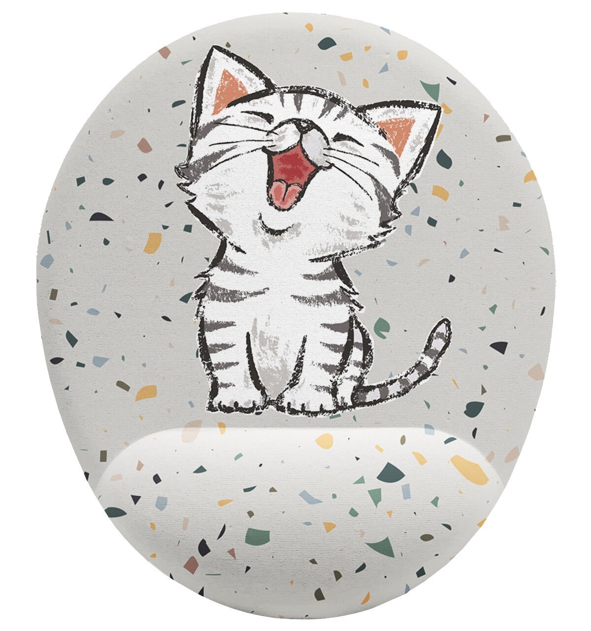 Minik Sevimli Kedi Bilek Destekli Mouse Pad