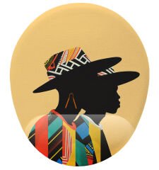 Afrikalı Bilek Destekli Mouse Pad